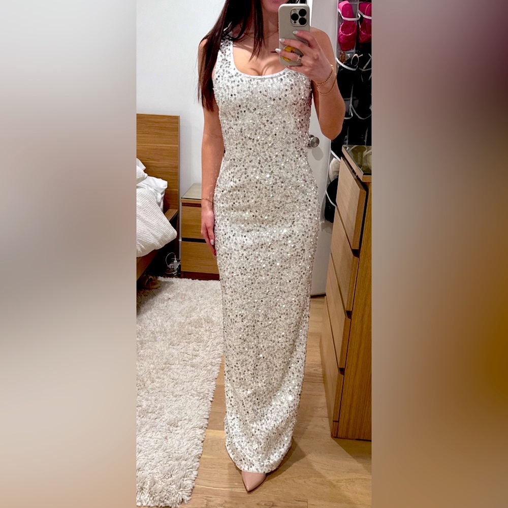SIMKHAI Dione Sequin Gown
